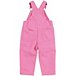 Toddler Girls' 2-4 Years Loose Fit Canvas Bib Overall - Rose Pink