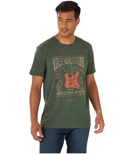 Men's Rock and Rodeo Crewneck Graphic T Shirt