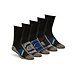 Mens 5 Pack Extreme Athletic Moisture Wicking Crew Socks