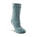 Women's Ribbed Chenille Lounge Socks with Grip Print