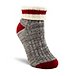 Women's Heritage Cabin Sherpa Lined Ankle Socks with Grip Print Sole