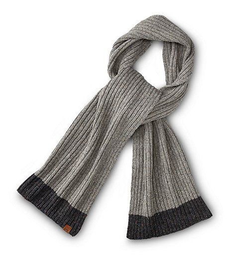 Men's Heritage Knit Scarf - Charcoal