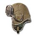 Men's Canvas Camo Print Aviator Hat with Reflective Piping