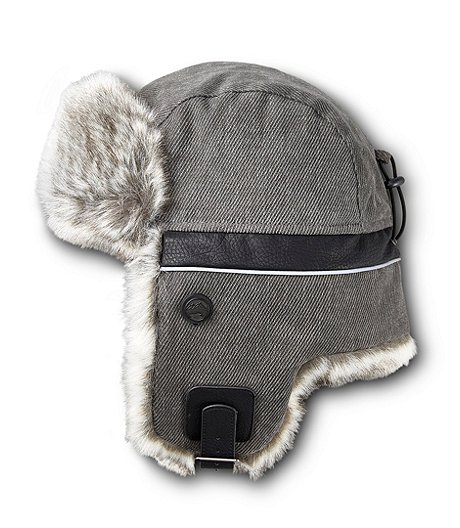 Men's Heavy Twill Aviator Hat with Reflective Piping