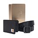 Men's Heavy Duty Belt and Nylon Wallet Gift Set - Black
