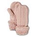 Women's Acrylic Shell Faux Fur Lining Winter Cable Mittens