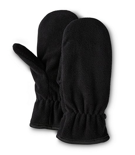 Women's Fleece Lined Mittens with Elastic Cuff