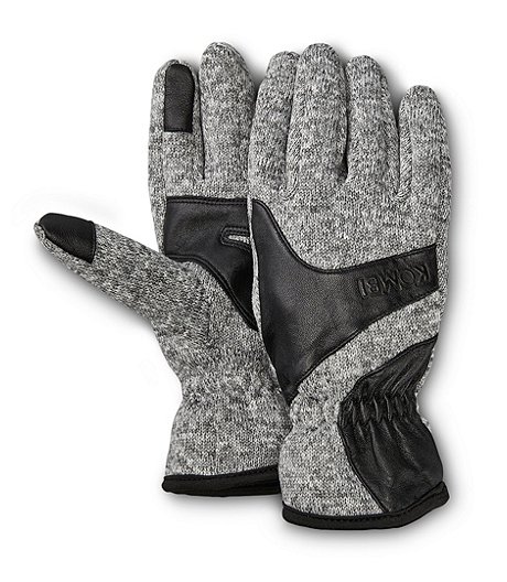 Women's Harmony Wool Blend Touch Screen Compatabile Gloves - Heather Grey