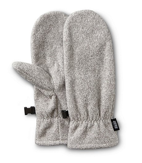 Women's Soft Fleece T-Max Heat Mittens - Grey