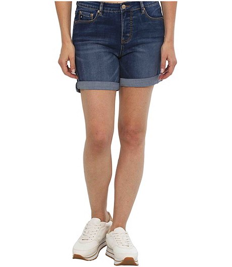 Women's Georgia Denim Shorts - Medium Indigo - ONLINE ONLY