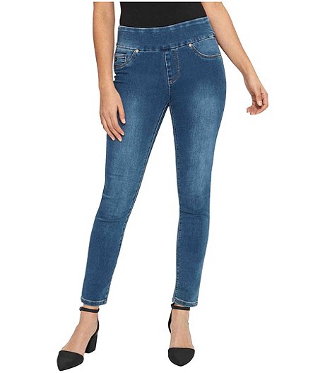 Women's Liette Pull on Skinny Jeans - Medium Indigo - ONLINE ONLY