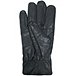Men's Touch Screen Compatible Winter Leather Gloves - Black