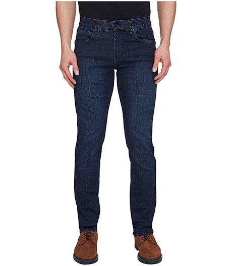 Men's Peter 5 Pocket Coolmax Slim Fit Low-Mid Rise Stretch Jeans - Dark Wash - ONLINE ONLY