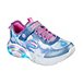 Girls' Preschool Rainbow Racer Lighted Gore and Strap Shoes - Blue