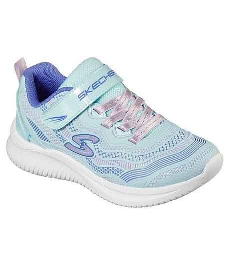 Girls' Preschool Jumpsters Gore and Strap Water Repellent Slip On Sneaker Shoes - Blue Purple