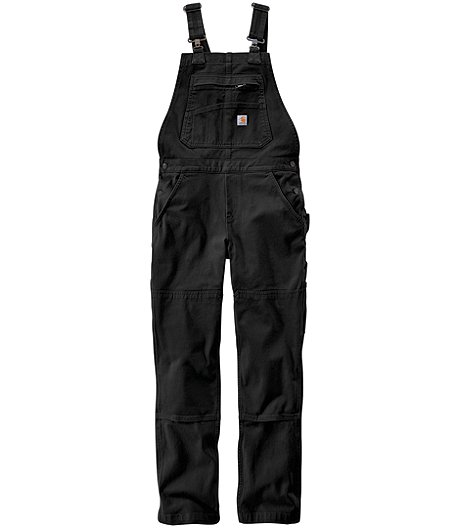 Women's Rugged Flex Stretch Double-Front Straight Leg Bib Overalls - Online Only