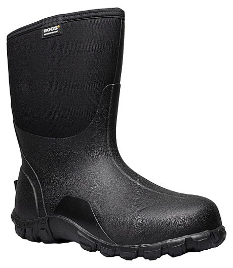 Men's Classic Mid 11 Inch Insulated Waterproof Boots - Black