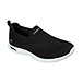 Women's Arch Fit Refine - Don't Go Stretch Fit Slip On Walking Shoes - Black White