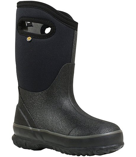 Kid's Unisex Preschool Classic Waterproof Insulated Winter Boots - Black - ONLINE ONLY