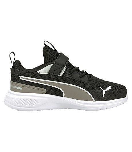 Boys' Scorch Runner Mesh Running Shoes - Black Grey White