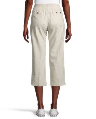 linen capri pants womens