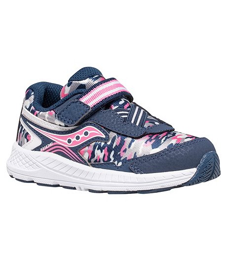 Girls' Preschool Ride 10 Running Shoes -Navy Pink White Camo - ONLINE ONLY