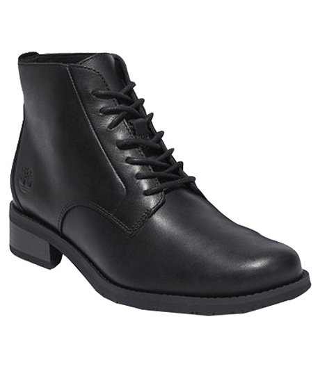 Women's Mont Chevalier Leather Lace Up Boots - Black