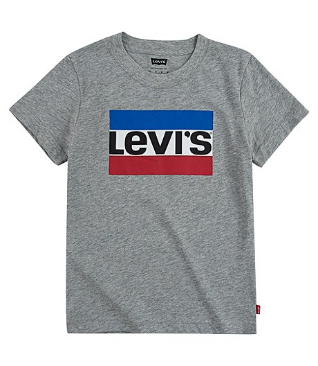T-shirt à manches courtes avec logo Sportswear pour garçons de 7 à 16 ans