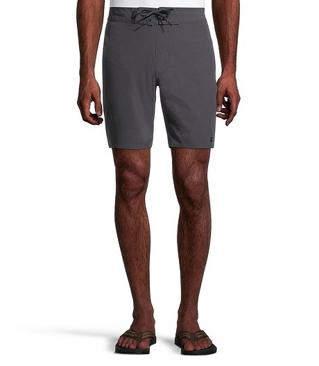 Men's Basic Mid Rise Quick Dry E-Board Shorts