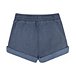 Girls' 7-16 Years Knit Chill Jean Shorts with Elastic Waistband