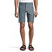 Mens Textured Mid Rise Quick Dry Hybrid Shorts