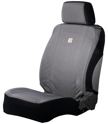 Universal Water Repellent Cordura Fabric Low Back Car Seat Cover - Gravel Grey