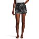 Women's French Terry High Rise Shorts with Elastic Waistband