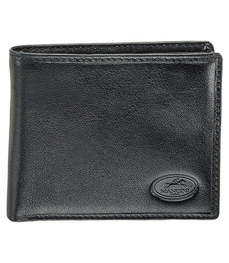 Men's Equestrian RFID Secure Wing Wallet With Coin Pocket Black - ONLINE ONLY
