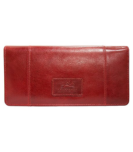 Women's Casablanca RFID Secure Trifold Wallet Red - ONLINE ONLY