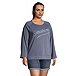 Women's Terry Long Sleeve Pullover Top