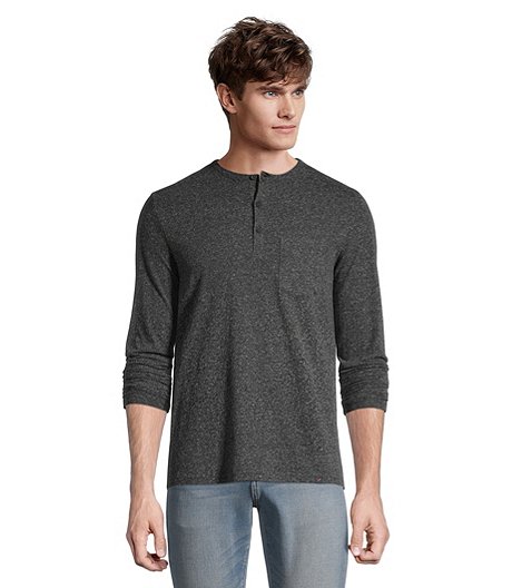 Men's Modern Fit Long Sleeve Henley Shirt