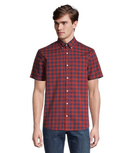 Men's Short Sleeve Modern Fit Casual Shirt