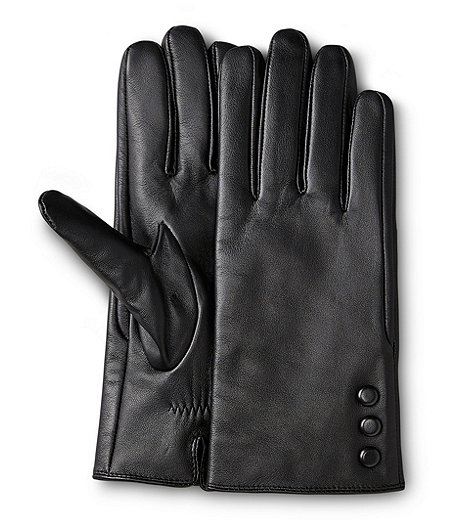 Women's T-Max Insulated Leather Gloves - Black