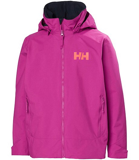 Girls' 8-16 Years Border Helly Tech Waterproof Breathable Jacket
