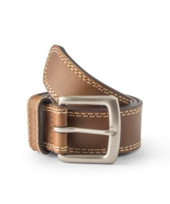 Men's Dakota Contrast Stitch Belt Tan Men's Dakota Contrast Stitch Belt Tan
