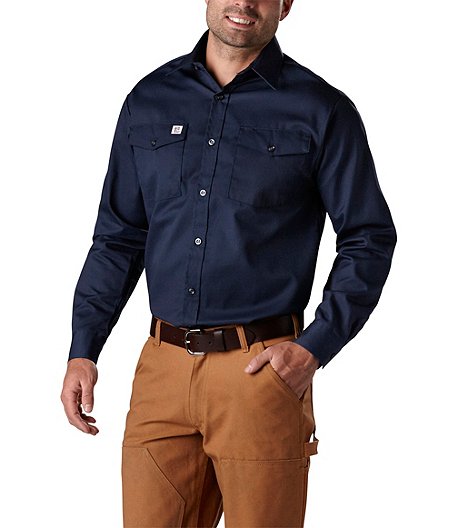 Men's Long-Sleeve Button Work Shirt