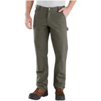 Carhartt Pantalon de travail en toile Rugged Flex à doublures à l&apos;avant, pour hommes Mousse 34