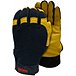 Women's Iron Lady Water Resistant Goatskin Work Gloves - Gold