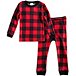 Toddler Boys' Soft Cozy Long Sleeve Top and Pants Thermal Set - Lumberjack