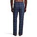 Men's Jersey Plaid Lounge Pants with Elastic Waistband