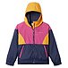 Girls' 7-16 Years Side Hill Colourblock Lined Water Resistant Winderbreaker Jacket