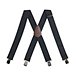 Men's Utility Rugged Flex Adjustable Suspenders - Black