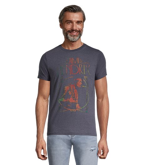 Men's Jimi Hendrix Crewneck Graphic T Shirt