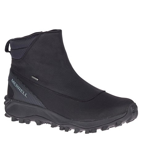 Men's Thermo Kiruna Mid Zip Waterproof Hiking Shoes - Black - ONLINE ONLY